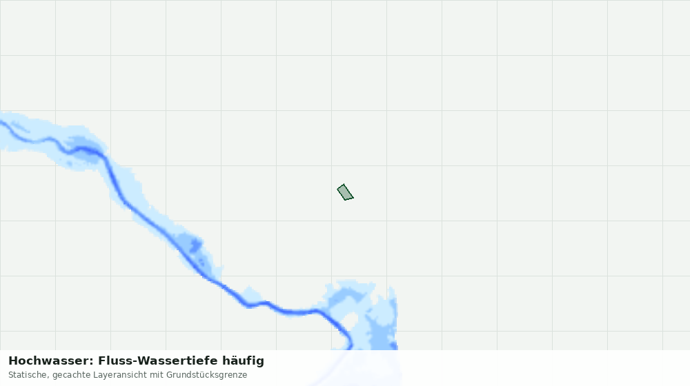 Statische Kartenansicht: Hochwasser: Fluss-Wassertiefe häufig
