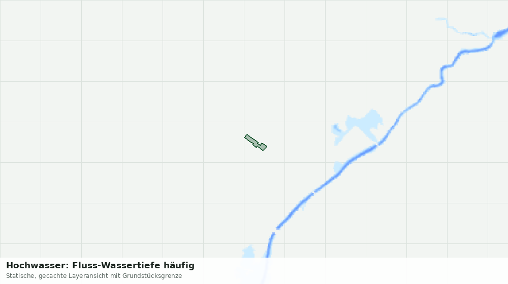 Statische Kartenansicht: Hochwasser: Fluss-Wassertiefe häufig