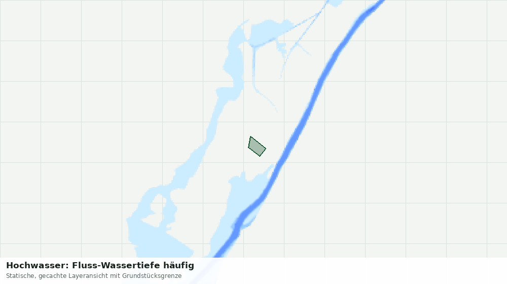 Statische Kartenansicht: Hochwasser: Fluss-Wassertiefe häufig
