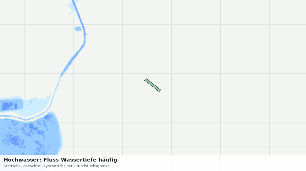 Statische Kartenansicht: Hochwasser: Fluss-Wassertiefe häufig
