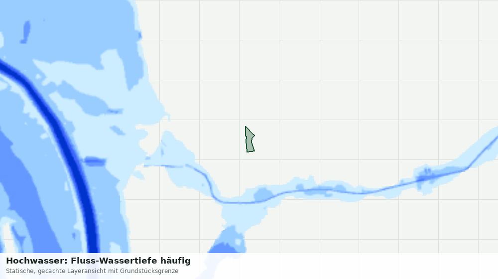 Statische Kartenansicht: Hochwasser: Fluss-Wassertiefe häufig