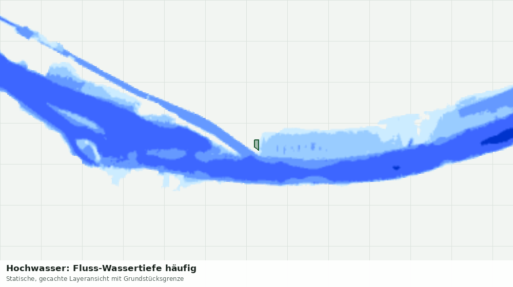 Statische Kartenansicht: Hochwasser: Fluss-Wassertiefe häufig