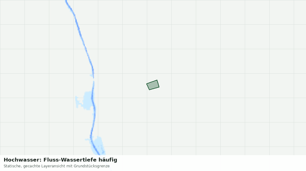 Statische Kartenansicht: Hochwasser: Fluss-Wassertiefe häufig