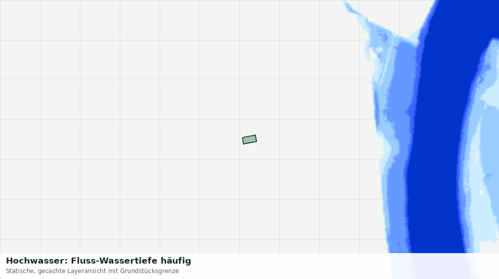 Statische Kartenansicht: Hochwasser: Fluss-Wassertiefe häufig