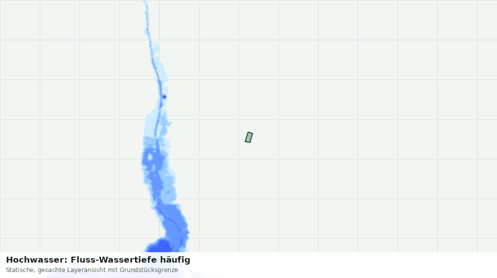 Statische Kartenansicht: Hochwasser: Fluss-Wassertiefe häufig