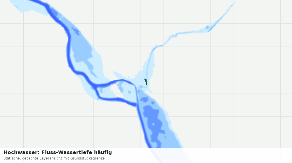 Statische Kartenansicht: Hochwasser: Fluss-Wassertiefe häufig