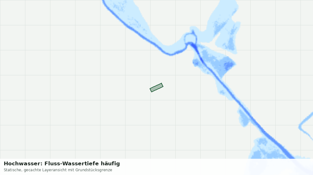 Statische Kartenansicht: Hochwasser: Fluss-Wassertiefe häufig