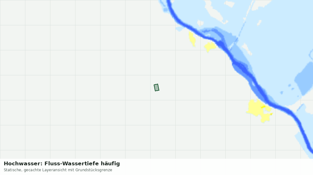 Statische Kartenansicht: Hochwasser: Fluss-Wassertiefe häufig
