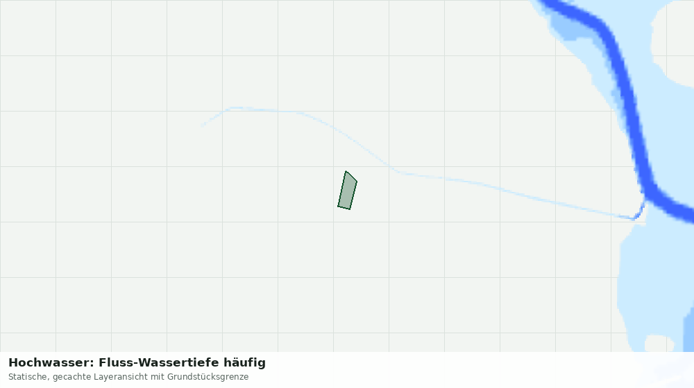 Statische Kartenansicht: Hochwasser: Fluss-Wassertiefe häufig