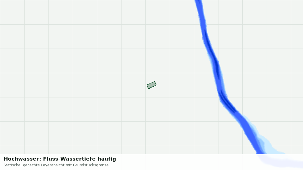 Statische Kartenansicht: Hochwasser: Fluss-Wassertiefe häufig