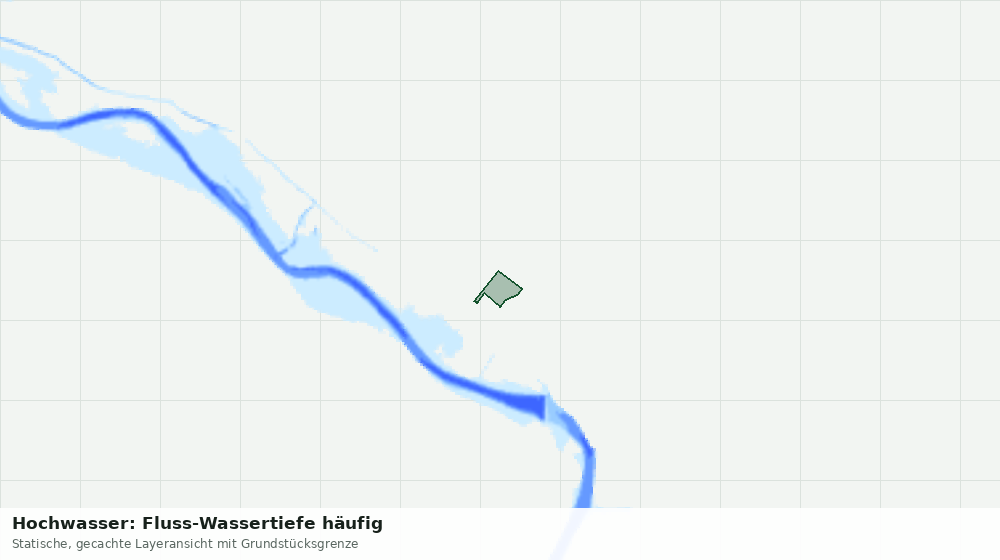 Statische Kartenansicht: Hochwasser: Fluss-Wassertiefe häufig