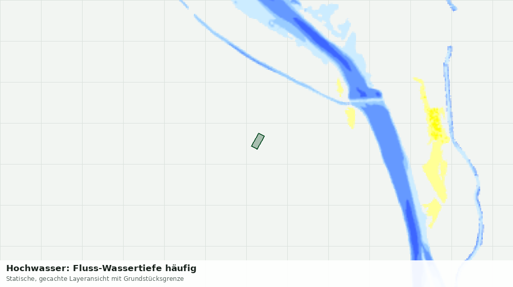 Statische Kartenansicht: Hochwasser: Fluss-Wassertiefe häufig