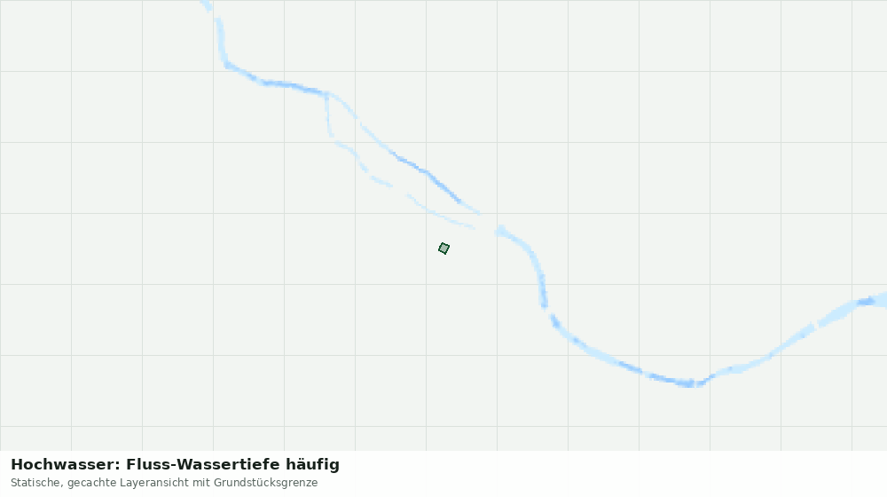 Statische Kartenansicht: Hochwasser: Fluss-Wassertiefe häufig