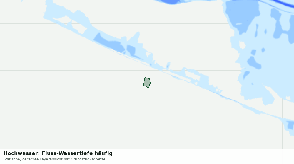 Statische Kartenansicht: Hochwasser: Fluss-Wassertiefe häufig