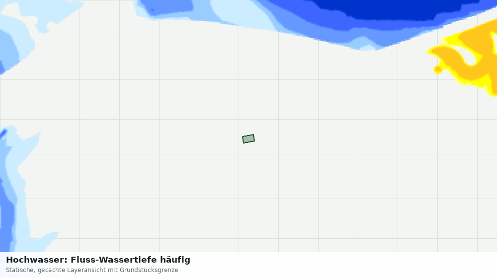 Statische Kartenansicht: Hochwasser: Fluss-Wassertiefe häufig