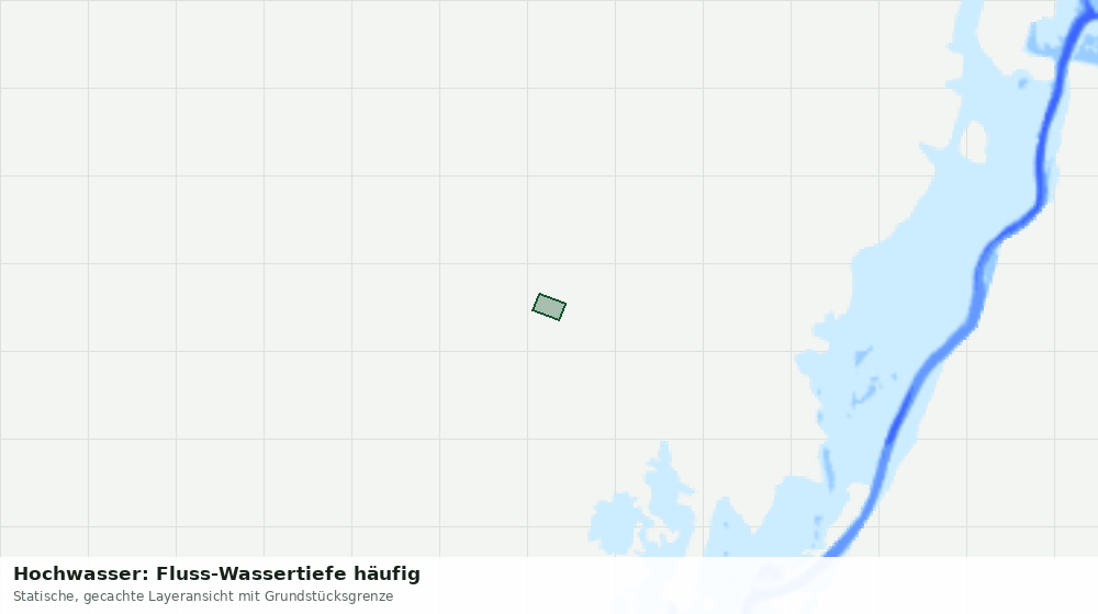 Statische Kartenansicht: Hochwasser: Fluss-Wassertiefe häufig
