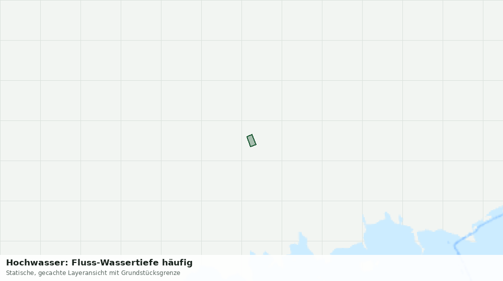 Statische Kartenansicht: Hochwasser: Fluss-Wassertiefe häufig