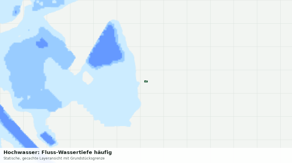 Statische Kartenansicht: Hochwasser: Fluss-Wassertiefe häufig