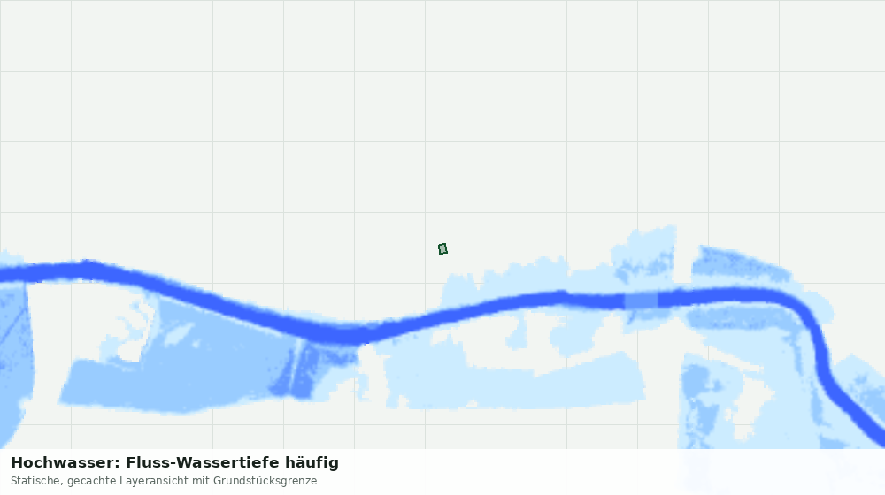 Statische Kartenansicht: Hochwasser: Fluss-Wassertiefe häufig