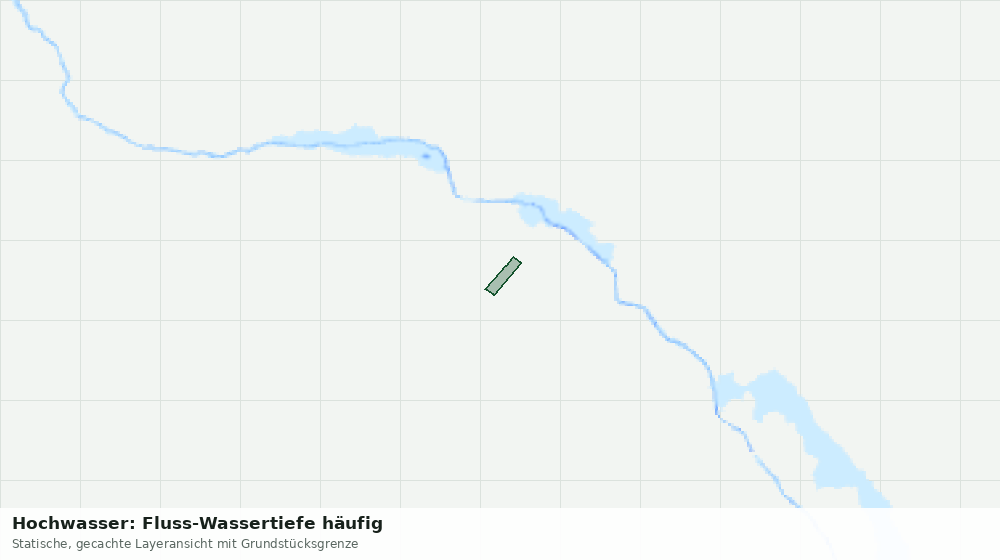 Statische Kartenansicht: Hochwasser: Fluss-Wassertiefe häufig