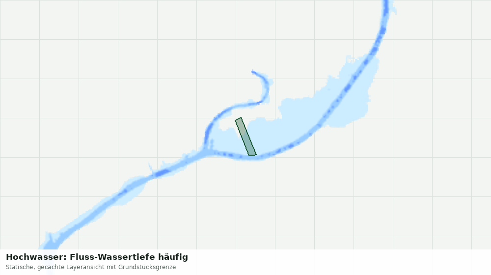 Statische Kartenansicht: Hochwasser: Fluss-Wassertiefe häufig