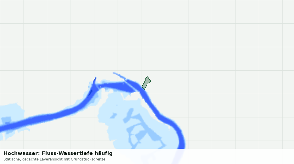 Statische Kartenansicht: Hochwasser: Fluss-Wassertiefe häufig