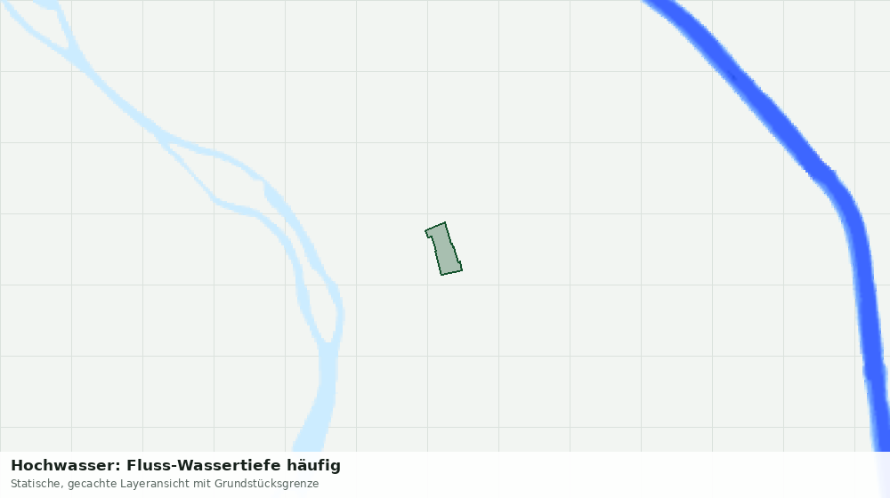 Statische Kartenansicht: Hochwasser: Fluss-Wassertiefe häufig