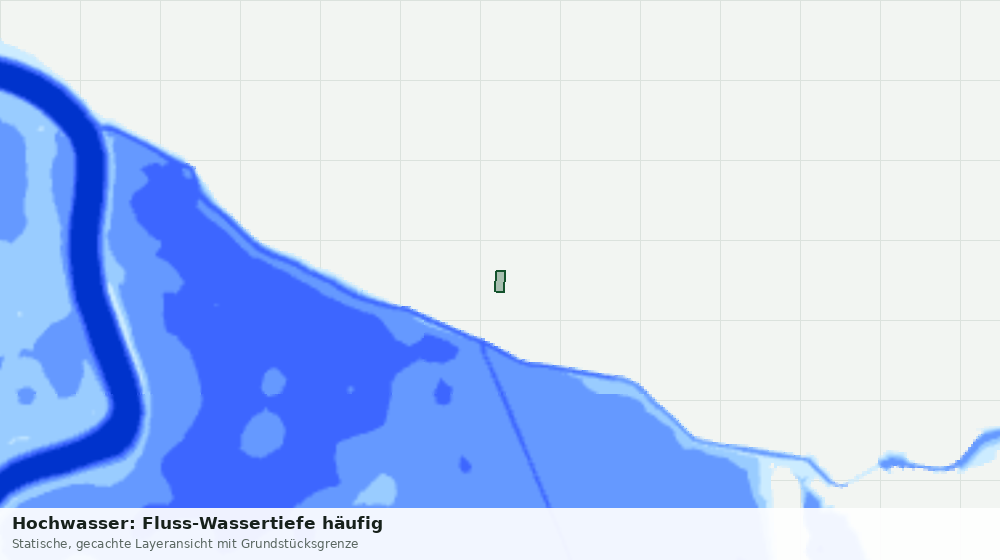 Statische Kartenansicht: Hochwasser: Fluss-Wassertiefe häufig