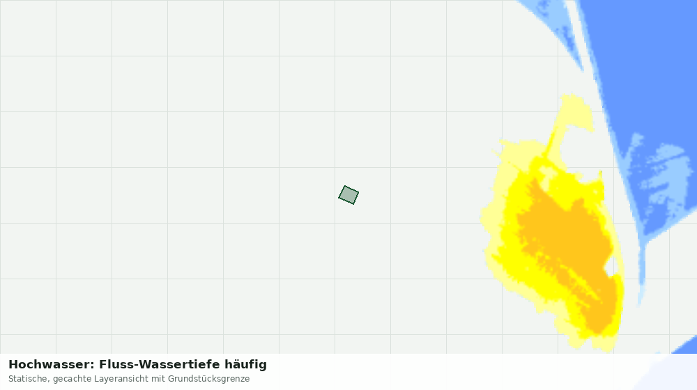 Statische Kartenansicht: Hochwasser: Fluss-Wassertiefe häufig
