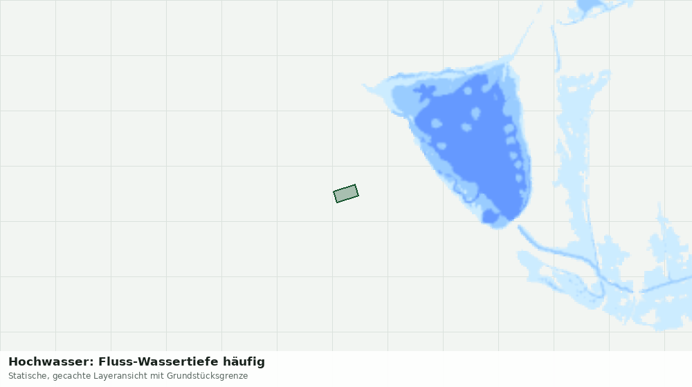 Statische Kartenansicht: Hochwasser: Fluss-Wassertiefe häufig