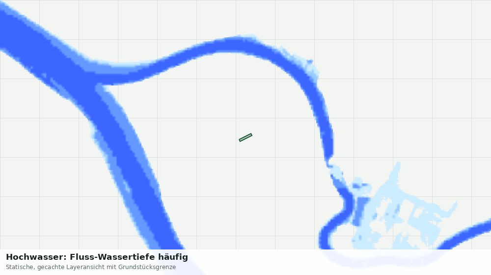 Statische Kartenansicht: Hochwasser: Fluss-Wassertiefe häufig