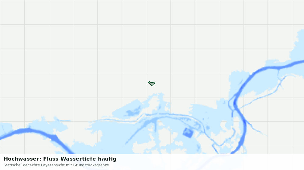 Statische Kartenansicht: Hochwasser: Fluss-Wassertiefe häufig
