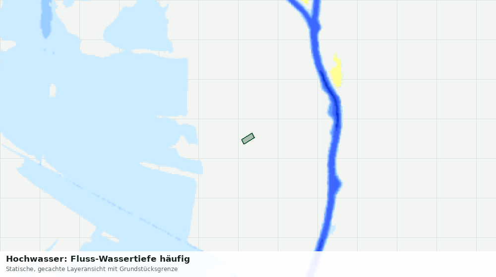 Statische Kartenansicht: Hochwasser: Fluss-Wassertiefe häufig