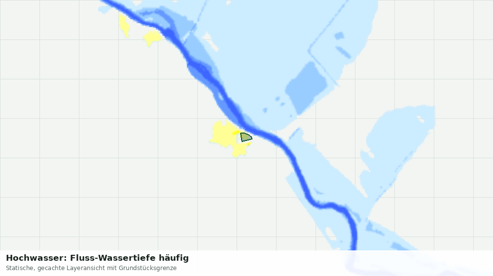 Statische Kartenansicht: Hochwasser: Fluss-Wassertiefe häufig