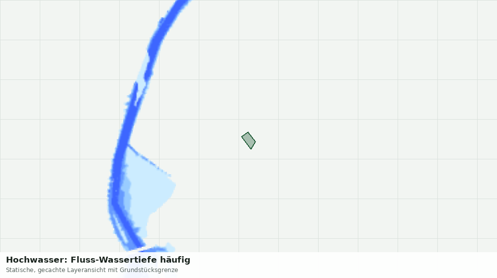 Statische Kartenansicht: Hochwasser: Fluss-Wassertiefe häufig