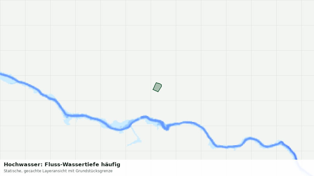 Statische Kartenansicht: Hochwasser: Fluss-Wassertiefe häufig