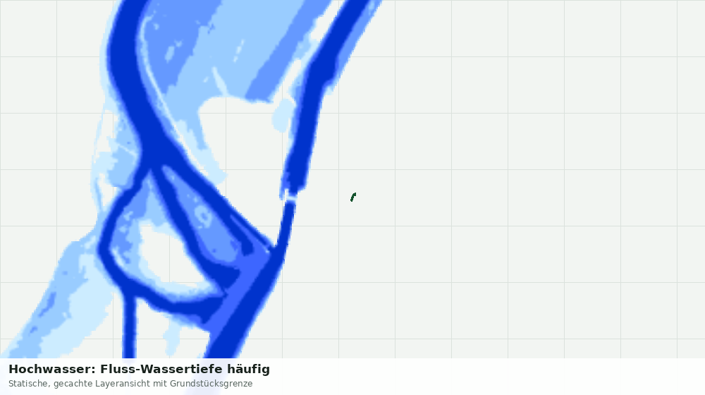 Statische Kartenansicht: Hochwasser: Fluss-Wassertiefe häufig
