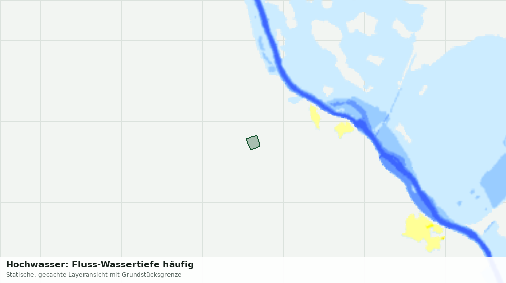 Statische Kartenansicht: Hochwasser: Fluss-Wassertiefe häufig