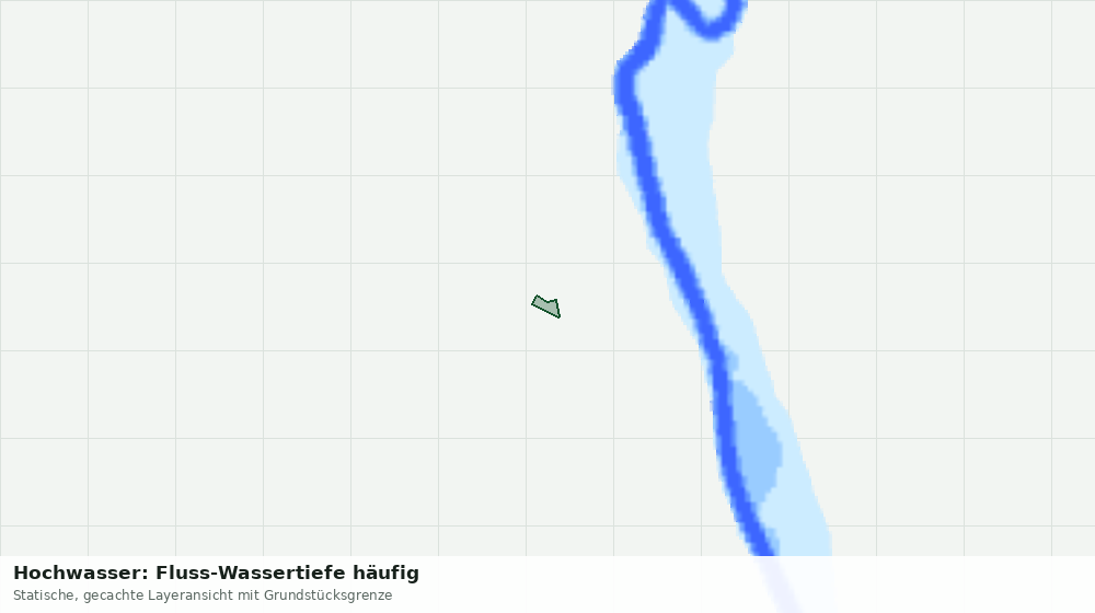 Statische Kartenansicht: Hochwasser: Fluss-Wassertiefe häufig