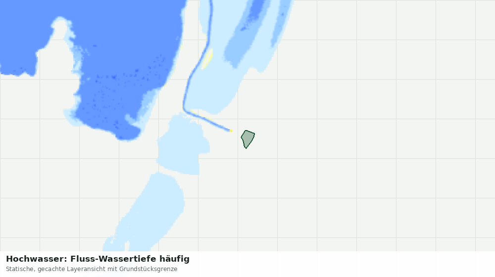 Statische Kartenansicht: Hochwasser: Fluss-Wassertiefe häufig