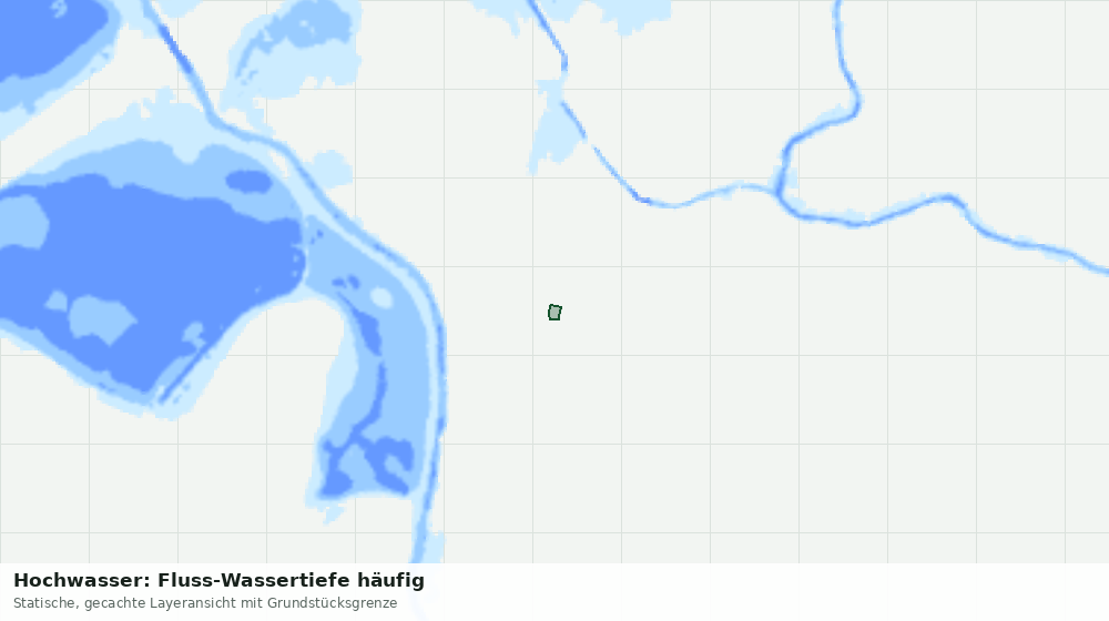 Statische Kartenansicht: Hochwasser: Fluss-Wassertiefe häufig