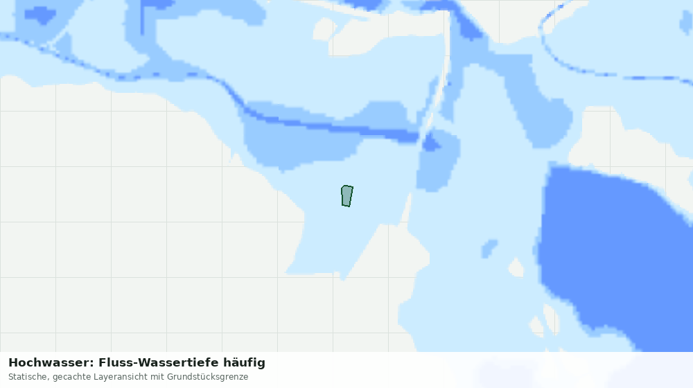 Statische Kartenansicht: Hochwasser: Fluss-Wassertiefe häufig