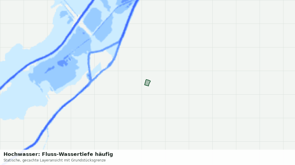 Statische Kartenansicht: Hochwasser: Fluss-Wassertiefe häufig