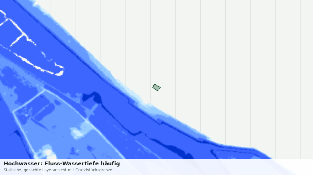 Statische Kartenansicht: Hochwasser: Fluss-Wassertiefe häufig