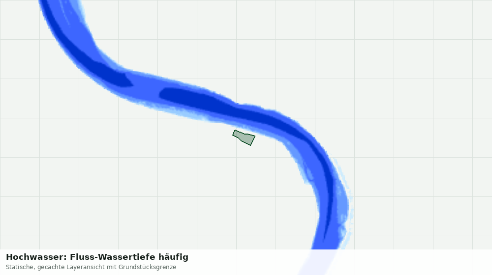 Statische Kartenansicht: Hochwasser: Fluss-Wassertiefe häufig