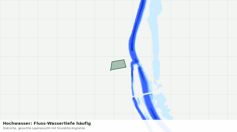 Statische Kartenansicht: Hochwasser: Fluss-Wassertiefe häufig