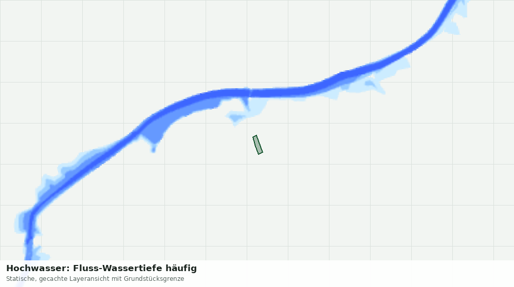 Statische Kartenansicht: Hochwasser: Fluss-Wassertiefe häufig