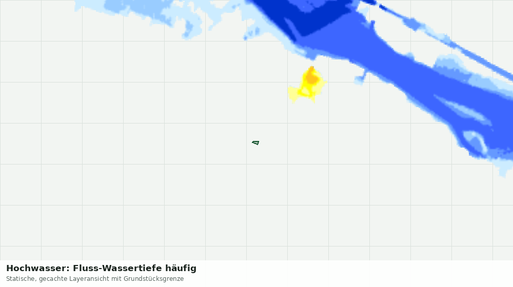 Statische Kartenansicht: Hochwasser: Fluss-Wassertiefe häufig