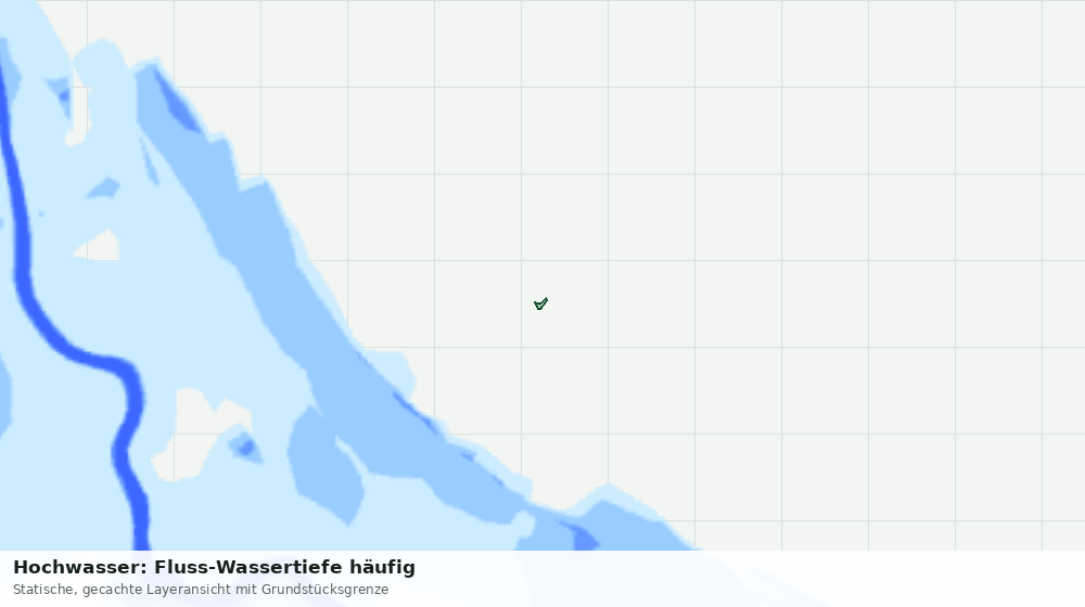 Statische Kartenansicht: Hochwasser: Fluss-Wassertiefe häufig