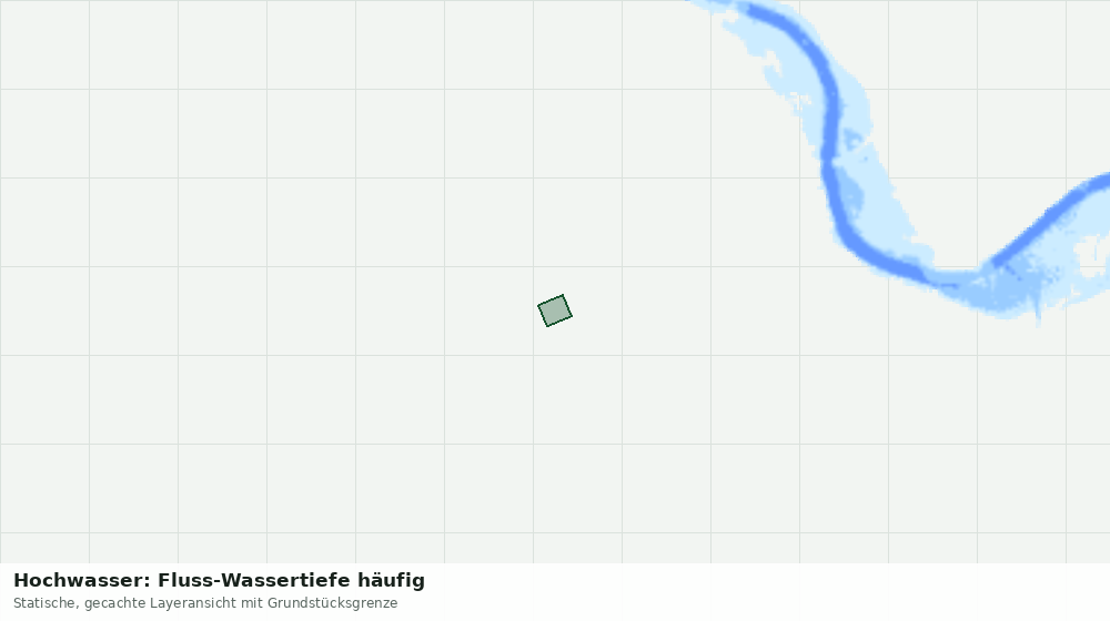 Statische Kartenansicht: Hochwasser: Fluss-Wassertiefe häufig